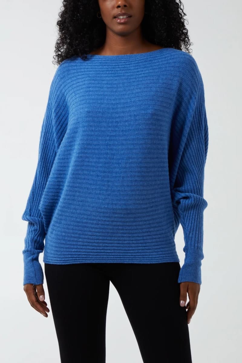 Batwing Ribbed Jumper